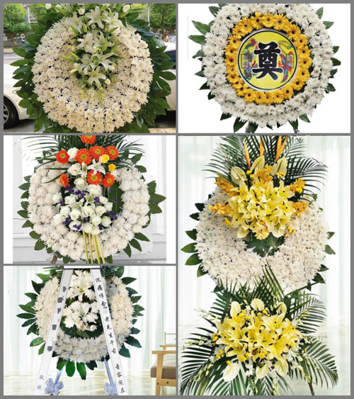 安徽阜阳市颍州区九龙镇西刘村花圈速递